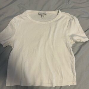 Basic white cropped top - top shop